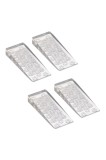 Cumpara ieftin Set 4 opritoare de ușă, transparente, material antiaderent, 9,5 x 1,5 x 4 cm