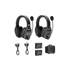 Solutie intercom stereo comp Saramonic WiTalk WT2D2xbat, 2 pers, Full-Duplex 1.9GHz, dual-ear