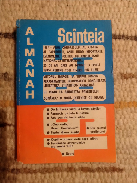 Almanah Scinteia editia 1985