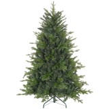 HOMCOM Brad de Crăciun Artificial cu 1309 Crengi, Pliabil cu Bază Metalică, &Oslash;105x150 cm, Verde | Aosom Romania