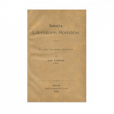 I. Lăzăriciu, Istoria literaturei rom&acirc;ne, 1884