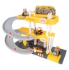 Set parcare multietajata cu 3 vehicule de constructie, MalPlay 110112