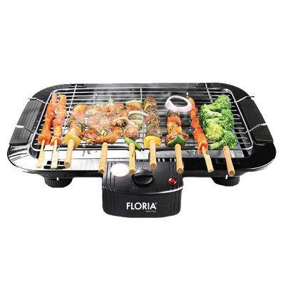 Gratar electric Floria, 2000 W, 220 V, 21.5 x 34 cm, negru foto