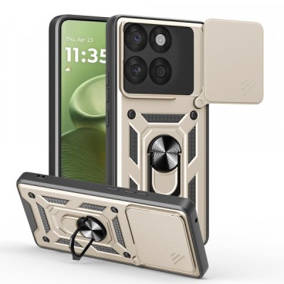 Husa pentru Motorola Edge 60 Fusion / Edge 60, Techsuit, CamShield, Aurie foto