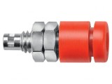 Soclu Banană 2mm 10A Roșu Cu Izolație