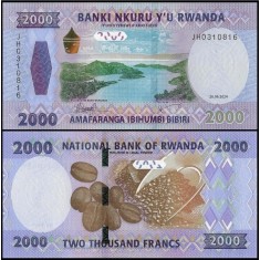 Rwanda 2024 - 2000 francs, necirculata