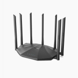 Cumpara ieftin Router wireless Tenda, Gigabit, 10/100/1000 Mbps, Dual-band, 7 antene, Negru
