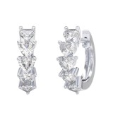 Cumpara ieftin Cercei rotunzi argint 925, JW1798, model cu zirconiu, placati cu rodiu