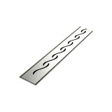 Rigola dus Hydroland Wave, integral din inox, lungime 50 cm