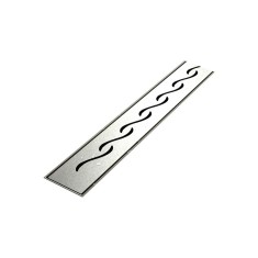 Rigola dus Hydroland Wave, integral din inox, lungime 80 cm