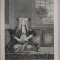 NOVI OU FILLE GRECQUE DANS LA CEREMONIE DU MARIAGE , GRAVURA ORIGINALA PE METAL de G. SCOTIN , MONOCROMA, , 1714