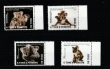 S.Tome e Principe 2017 - Fauna , Animalele lumii , Serie 4 valori , dantelate , MNH , Mi.7498-7501
