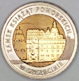 POLONIA 5 ZLOTI 2016 , BIMETAL , Pomeranian Dukes' Castle in Szczecin , XF + / a UNC , KM 950