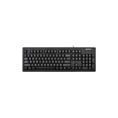 Tastatura A4Tech Slim, Wired, USB, Taste Numerice, Layout US, Black