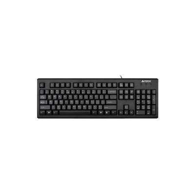 Tastatura A4Tech Slim, Wired, USB, Taste Numerice, Layout US, Black foto
