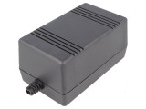 Carcasă alimentator ABS neagră 65mm x 132mm x 78mm