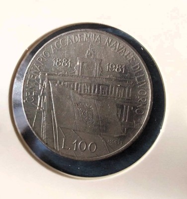 Moneda Italia - 100 Lire 1981 comemorativa foto