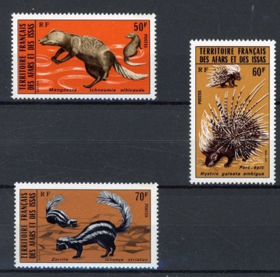 AFARS ET ISSAS 1975 FAUNA ANIMALE SALBATICE foto