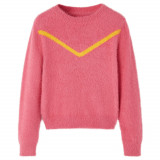 Pulover pentru copii tricotat, roz antichizat, 92 GartenMobel Dekor, vidaXL