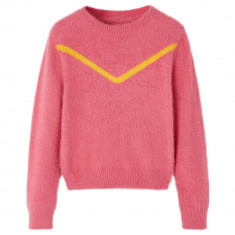 Pulover pentru copii tricotat, roz antichizat, 92 GartenMobel Dekor