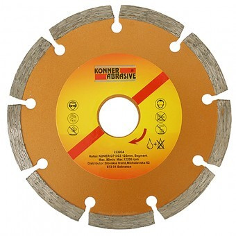 Disc diamantat segmentat pentru beton, 230mm, Konner D71003 foto