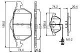 Set placute frana,frana disc AUDI A6 Avant (4A, C4) (1994 - 1997) BOSCH 0 986 460 937