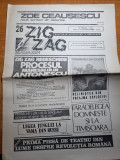 Ziarul Zig-Zag 4-10 septembrie 1990-exodul sasilor,zoe ceausescu