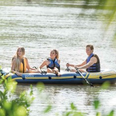 Intex Challenger 3 Set barcă gonflabilă cu v&acirc;sle și pompă 68370NP 3202723