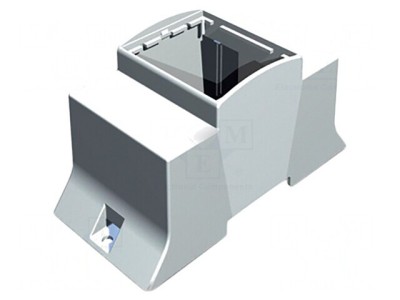 Carcasă pentru șină DIN, 110mm x 53.5mm x 62mm, gri, model 3 foto