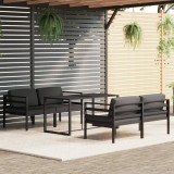 VidaXL Set mobilier de grădină cu perne, 5 piese, antracit, aluminiu
