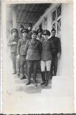 A1255 Ofiteri romani Chilia Basarabia 1944 al doilea razboi mondial foto
