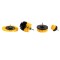 Set 4 perii pentru curatat, diverse dimensiuni si forme, cu tija adaptor pentru bormasina, DeToolz, DZ-SE254
