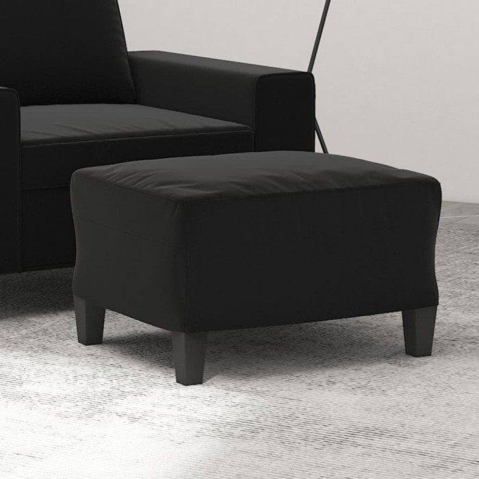 vidaXL Taburet, negru, 60x50x41 cm, microfibră 349344