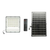 Proiector LED 200W, 6500K cu panou solar bifacial 20W, baterie LiFePO4 10000mAh si telecomanda IP66 Breckner Germany