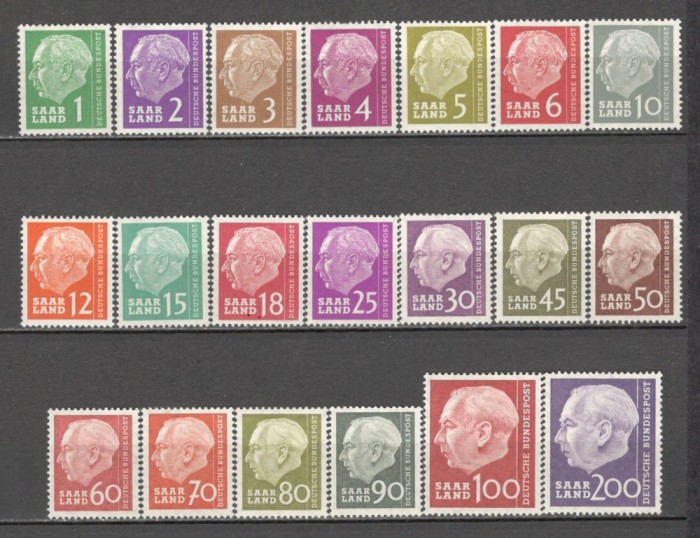 Saarland.1957 Presedintele Th.Heuss SS.547
