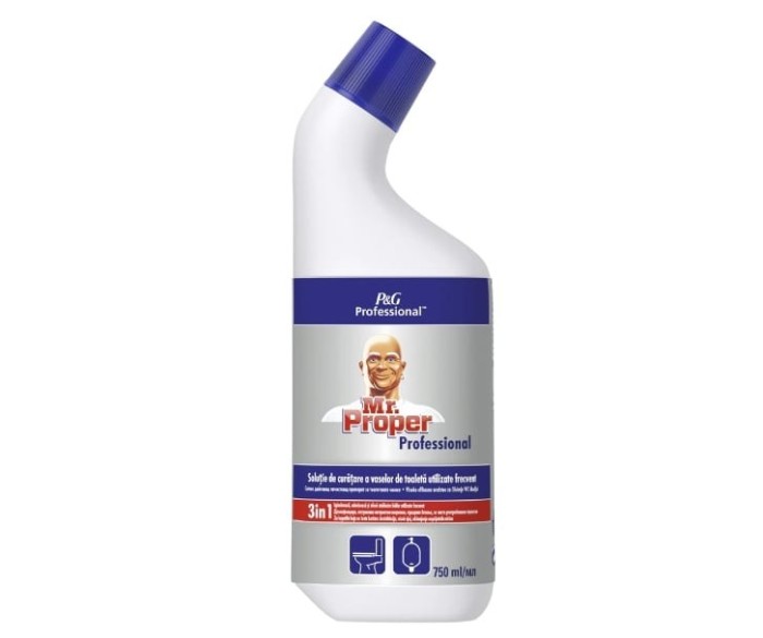 Solutie de curatat vasul de toaleta Mr. Proper Professional Toilet, 750 ml