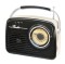 Radio retro Bluetooth USB SD Jack 3.5mm, boxa portabila 2W, aspect vintage