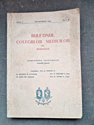 Buletinul Colegiilor Medicilor din Romania nr.1-3/1939 foto