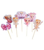 Set 7 Topere Balerina Capucina 5-10 cm Decor prajituri