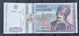 Romania, 5000 lei 1992, Avram Iancu, circulata