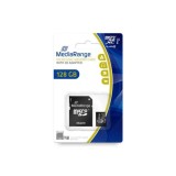 MediaRange Micro SDXC 128GB UHS-1 Class 10 with SD adapter &amp;quot;MR945&amp;quot; (timbru verde 0.03 lei)