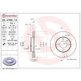 Disc frana BREMBO 09.4765.14
