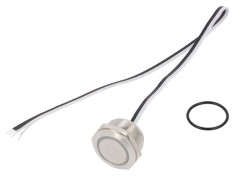 Comutator Anti-Vandalism 2 Poz SPST-NO 50mA 24VDC IP65 &Oslash;22mm