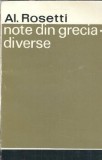 Note din Grecia. Diverse - Alexandru Rosetti