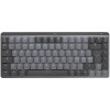Tastatura Wireless Logitech MX Mechanical Mini pentru Mac, Iluminata, Space Grey