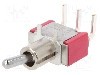 Intrerupator basculant, 2 pozitii, mod comutare ON-ON, SPDT, C&amp;amp;K - 7101MD9AQE foto