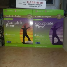 CAMBRIDGE ENGLISH - COMPLETE FIRST : STUDENT&#039;S BOOK + WORKBOOK , WITHOUT ANSWERS , B2 , 2014/2015 *