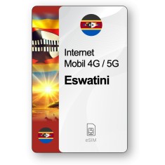 eSIM Internet Eswatini, valabil 7 zile, trafic 1 GB, Standard