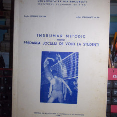 SURUGIU VICTOR - INDRUMAR METODIC PT. PREDAREA JOCULUI DE VOLEI LA STUDENTI,1970