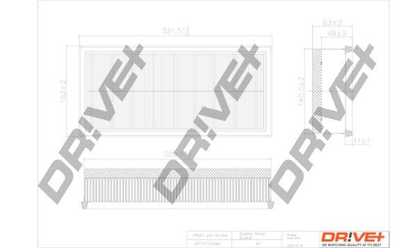 Dr!ve+ DP1110.10.0096 Filtru aer